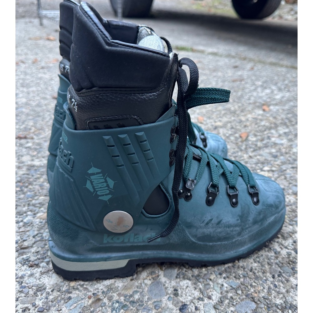 Koflach Hunter Vario Mountaineering Boots Green Plastic Shell  7.5 EU 7